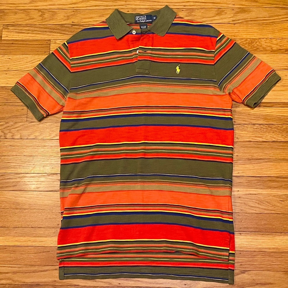 Ralph Lauren Multicolored Stripe Polo. Size M.